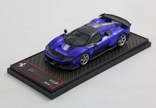Ferrari F80 Carbon Optional Electric Blue/Silver Wheels in 1:43 scale by BBR