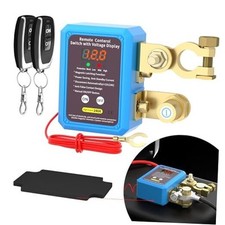 240A Kill Switch 12V Remote Battery Disconnect Switch with Led Voltage Display