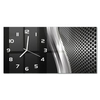 Dekorative Wanduhr Mit Leisem Uhrwerk Metallabstraktion WeißE Zeiger 60X30 Cm