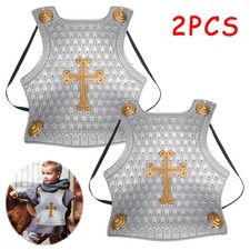 2Pcs Kids Medieval Knight Armor Wearable Shield World Book Day Outfit Cosplay