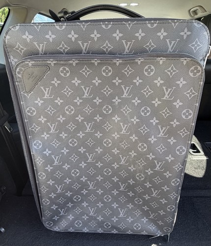 Louis Vuitton Pegase M10060 Monogram Suite Case Rolling Luggage Carry On Bag 