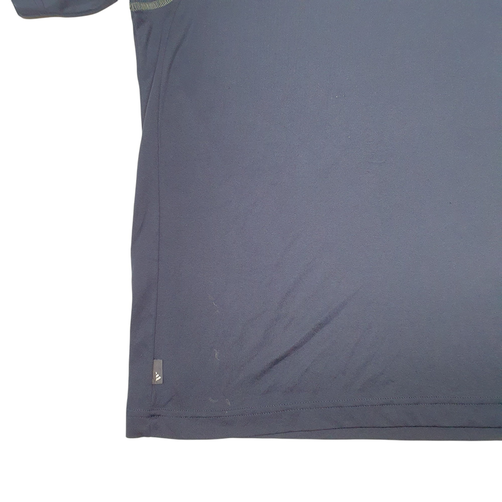 ADIDAS Navy T Shirt Tee Active Climalite Short Sleeve Polyester Mens S image 4