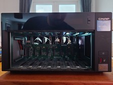 Faulty QNAP TVS-x72XT TVS-872XT 8 bay NAS box Unit with working Power Supply