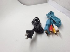 NEW AV Audio Video Cable & 6 FT AC Power Adapter Cord SET for Playstation 2 PS2