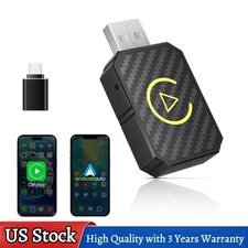 2 in 1 USB Wireless CarPlay & Android Auto Adapter Wireless Dongle Plug ＆ Play