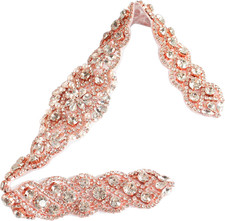 Wedding Belt Rhinestone Belt Bridal Wedding Dress Sash Trim Rhinestone Applique