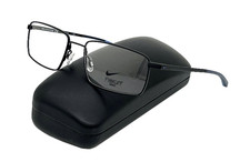 Nike 4305 008 55mm Satin Black Midnight Navy w/Demo Lens Eyeglasses 55-18-145mm