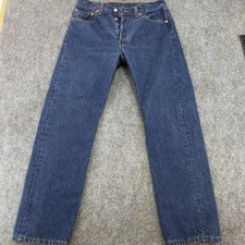 Vintage Levi's 501 Straight Leg Denim Jeans Made in USA Blue Size 31x30