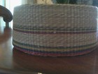 Vintage American Raffia Woven Basket Bowl — photo 5