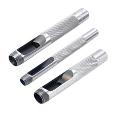 3 Pcs Grommets Hole Punch, Steel Hollow Leather Punch Set, 3-Piece Set 1/4,...