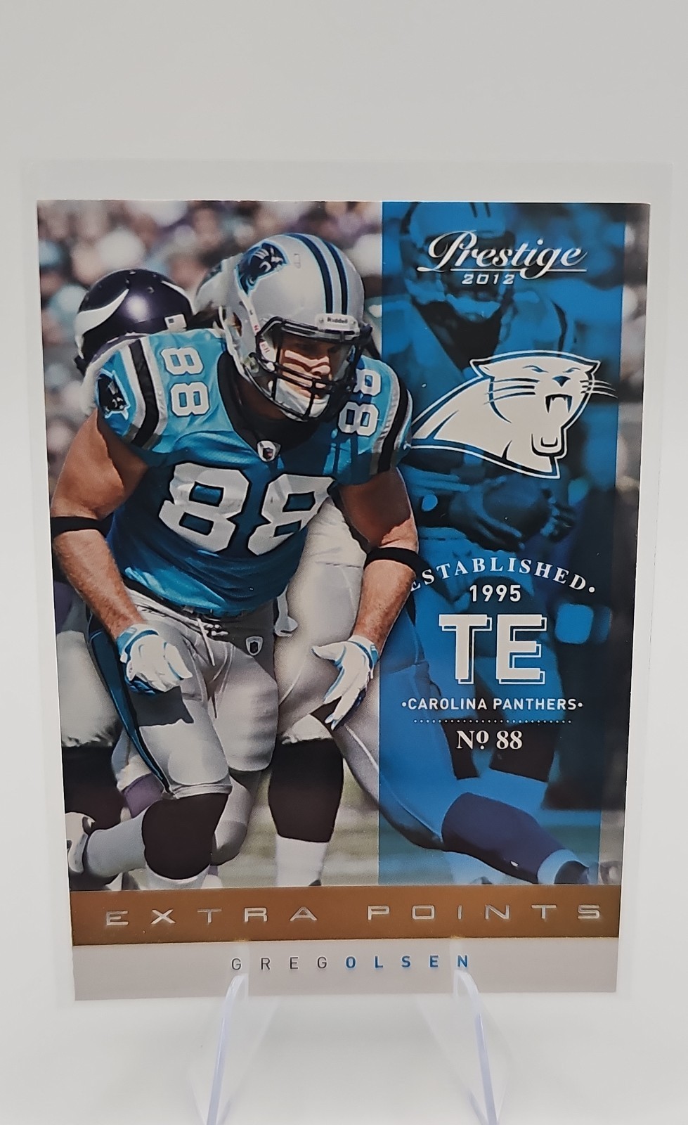 2012 Playoff Prestige - Greg Olsen #28 Extra Points Gold