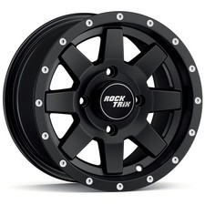 12" RockTrix RT106 ATV UTV Wheel Rim 12x7 4x110, 30mm Offset (5+2), 74mm Bore