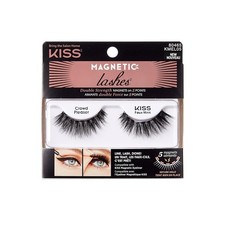 KISS Magnetic Lashes, Crowd Pleaser, 1 Pair of Synthetic False Eyelashes With...