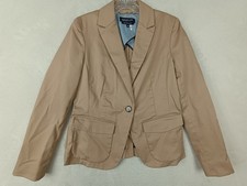 Jones New York Women's Size 8P Beige Blazer Stretch Pockets