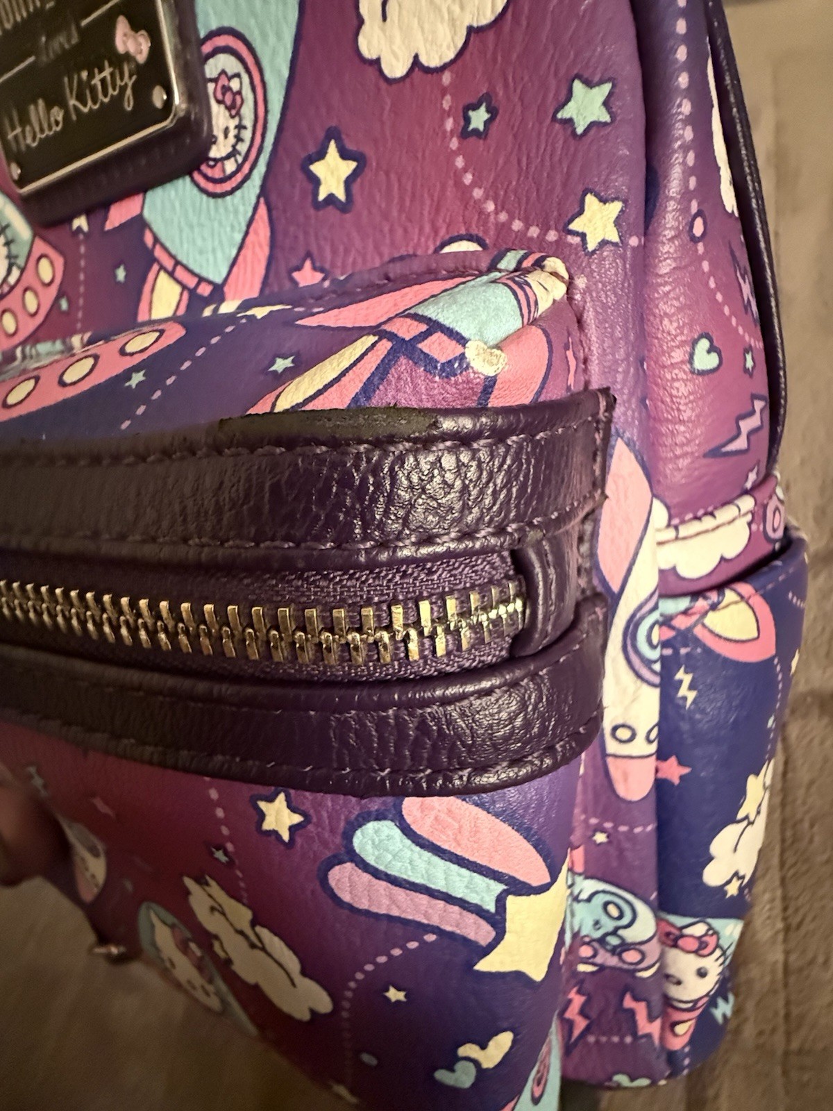 Loungefly Hello Kitty Rocket Mini Backpack Outer … - image 5