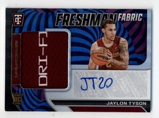 2024-25 Totally Certified Fabric Jaylon Tyson Platinum RC Patch Auto RPA 5/5