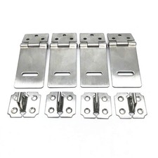 XMHF Padlock Locking Hasp Staple Safety Door Clasp Gate Lock Latch Stainless Ste