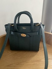 Mulberry Dark Green Micro Zipped Bayswater - Excellent Used Condition