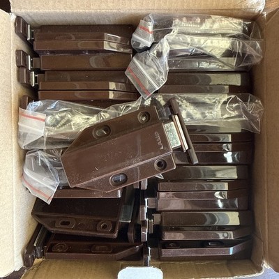 20 Pcs. Magnetic Touch Latch, Brown Push Open Cabinet Door Latches and Catches