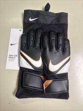 Nike GK Match Youth Soccer Goalkeeper Goalie Gloves Black/Gold Size 6 New In Bag