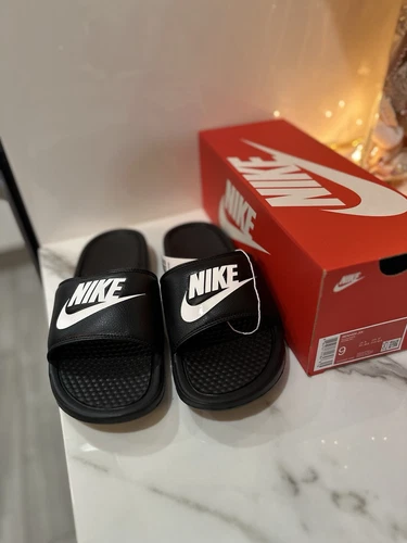 Sandali slide uomo Nike Benassi JDI nero bianco Asst taglie 8 9 10 11 12