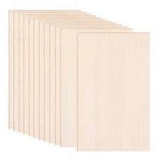 Basswood Sheets 12x8 inch 12 Pack Thin Plywood Boards for Crafts Laser Cutting