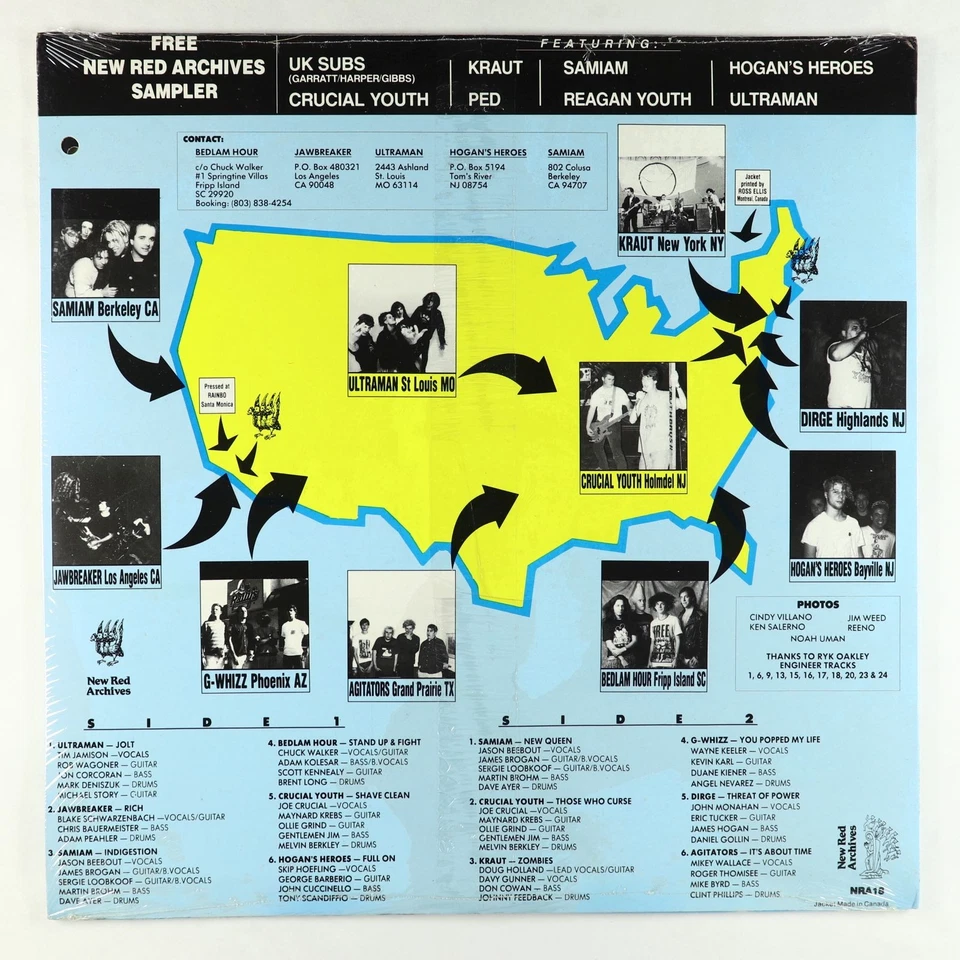 V/A - Hardcore Breakout USA/Sampler 2xLP - New Red Archives Clear/Black SEALED - Image 2 of 2