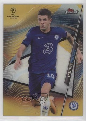 2020 Finest UEFA Champions League Gold Refractor 30/50 Christian Pulisic #86 0z5
