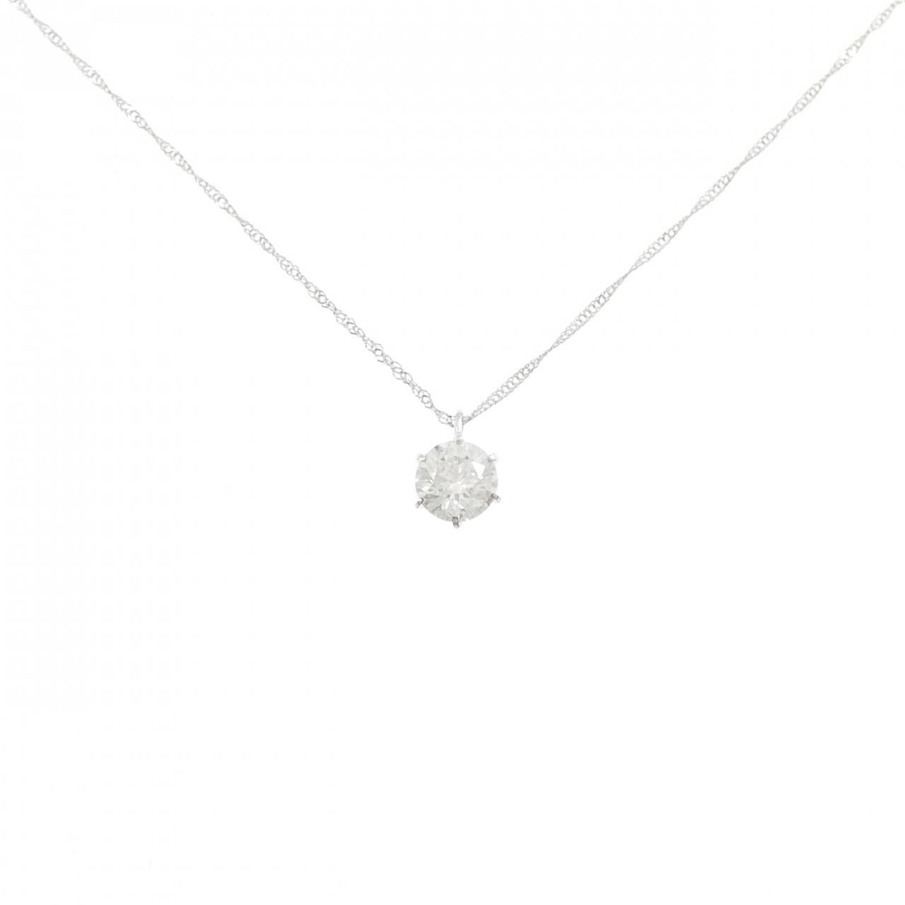Authentic K18WG Diamond Necklace 0.50CT #230-000-224-6290