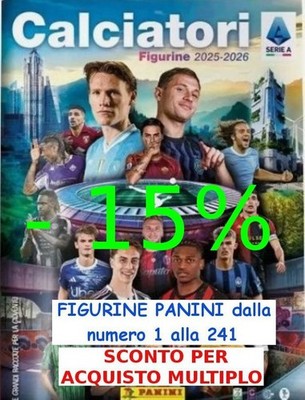 PANINI FOOTBALLERS 2025 / 2026 FIGURE TO CHOOSE ENTER AND CHOOSE from No. 1 to 241