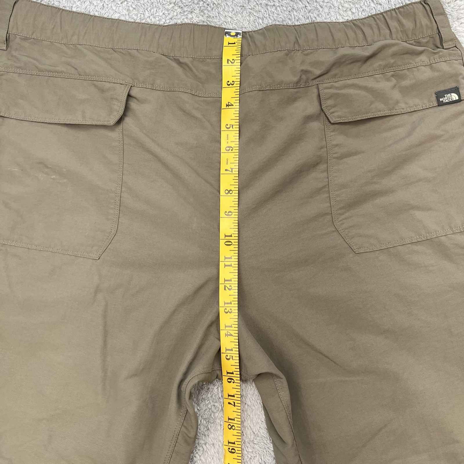 The North Face Pants Mens 2XL Khaki Convertible Zip Off Nylon Hiking Cargo AJFB thumbnail 5