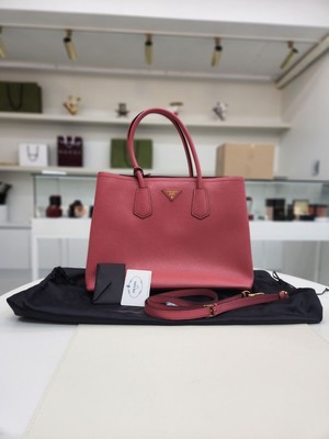Prada Saffiano Doppio Pink Tote Bag 2-Way B2756T 103770712