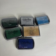 Pigment Ink Pads lot x 6; ColorBox ink pads one Anna Griffin ink pad
