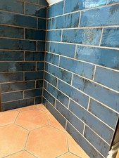 Tiles - New - Carmen Grunge Blue (7.5 X 30cm) - Unopened - price per box