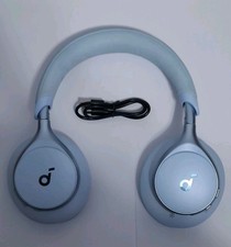soundcore Space One Headphones Wireless Bluetooth Noise Cancelling Sky Blue