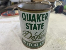 1950S-60s Quaker State Deluxe Motor Oil Can