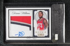 2009 Playoff National Treasures Century Gold 10/25 Terrence Williams Patch 3c7