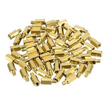 60pc M3 8 4mm Female Male Thread Brass Hex Standoff Spacer Screws PCB