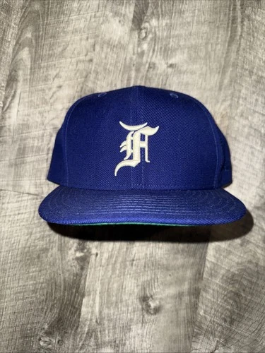 Fear of God Fitted NEW ERA Hat Essentials Cap Royal Blue & White Size 8