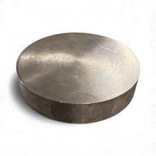 5.000 (5 inch) x 1 inch, Tungsten Copper Round Disk, 70W-30Cu