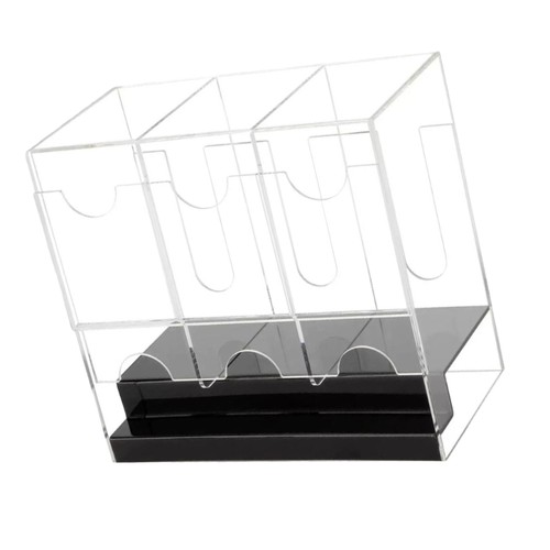 Contemporary Acrylic Card Storage Multitier System For Organized Gaming - Zdjęcie 9 z 10