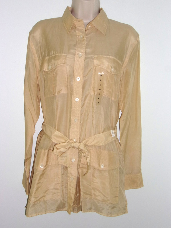 LAUREN RALPH LAUREE WOMEN Shirt Tunic With Pockets  SIZE - M