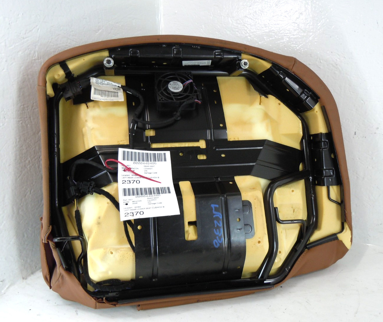 2006 06 Bentley Continental Flying Spur Rear Lower Bottom Seat Cushion Left LH