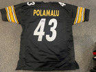TROY POLAMALU PITTSBURGH STEELERS #43 SIGNED FOOTBALL JERSEY BECKETT WITNESSED