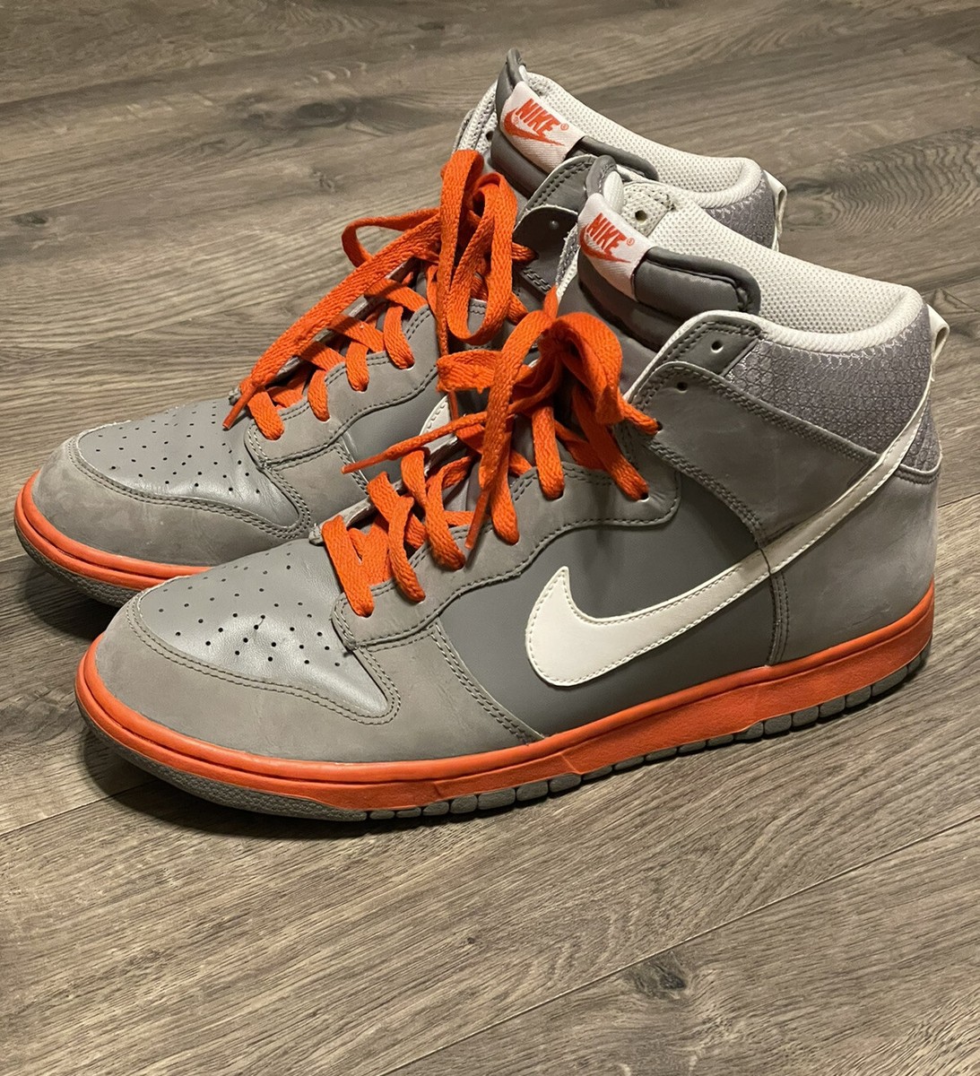 Nike Dunk High Light Charcoal Team Orange (2010) 317982-012 Men's