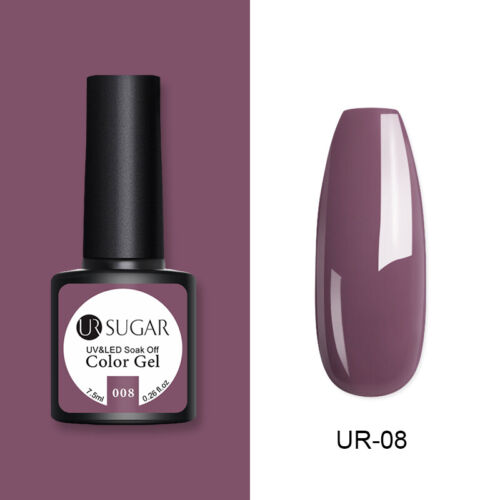 UR SUGAR 172 Colors UV Gel Polish Glitter Purple Top Base Gel Gel Varnish 7.5ml - Picture 14 of 119