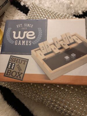 Shut the Box Game, 9 Number Flip Tiles We Games, FREE Big Bang Both Factory Sea