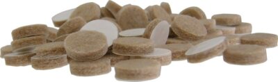 Shepherd Hardware 9021 3/8-Inch Self-Adhesive Felt Furniture Pads 75-Count Beige