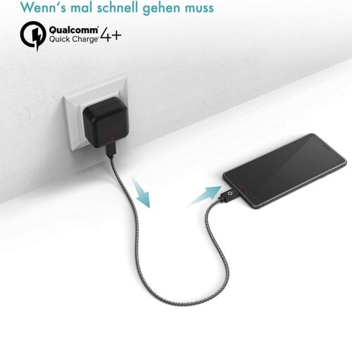 Pazzimo Ladegerät USB-C Qualcomm Quick Charge 4+ QC 4.0 Power Delivery Netzteil - Bild 5 von 6