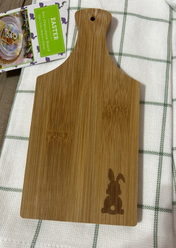 NEW Mini Charcuterie Board Bunny Rabbit Spring/Easter Tray Decor 7.5X3.5”